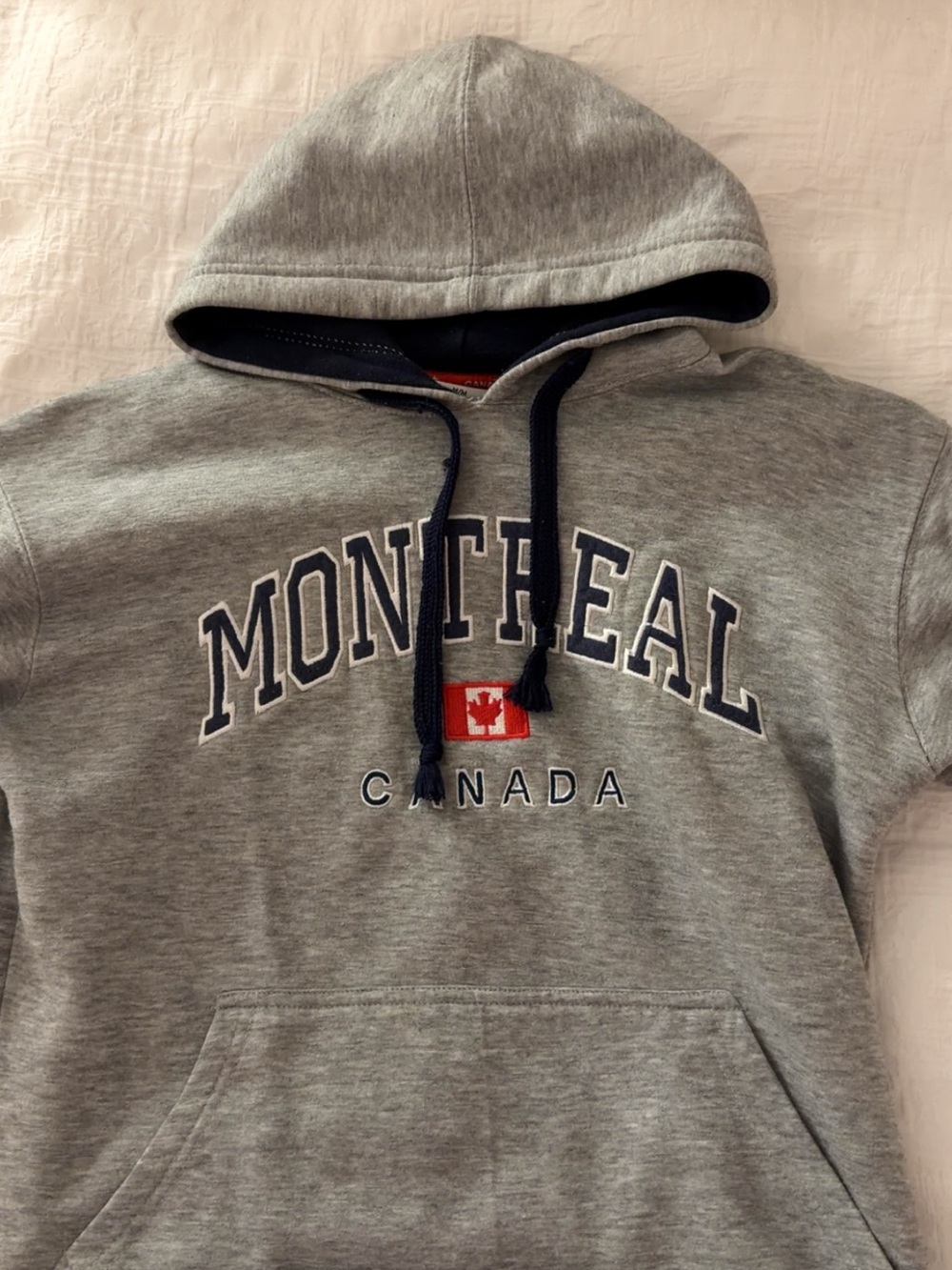 Montreal Canada Hooded Sweatshirt - Grey